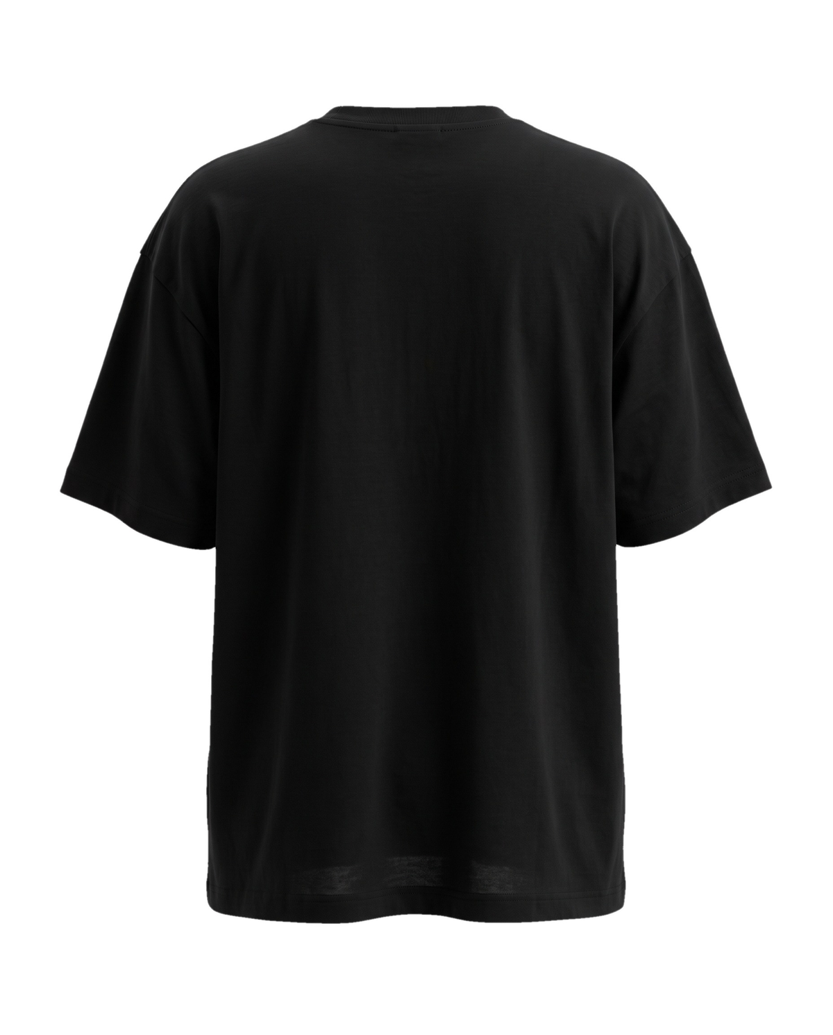 Modal Oversize siyah tişört — arka