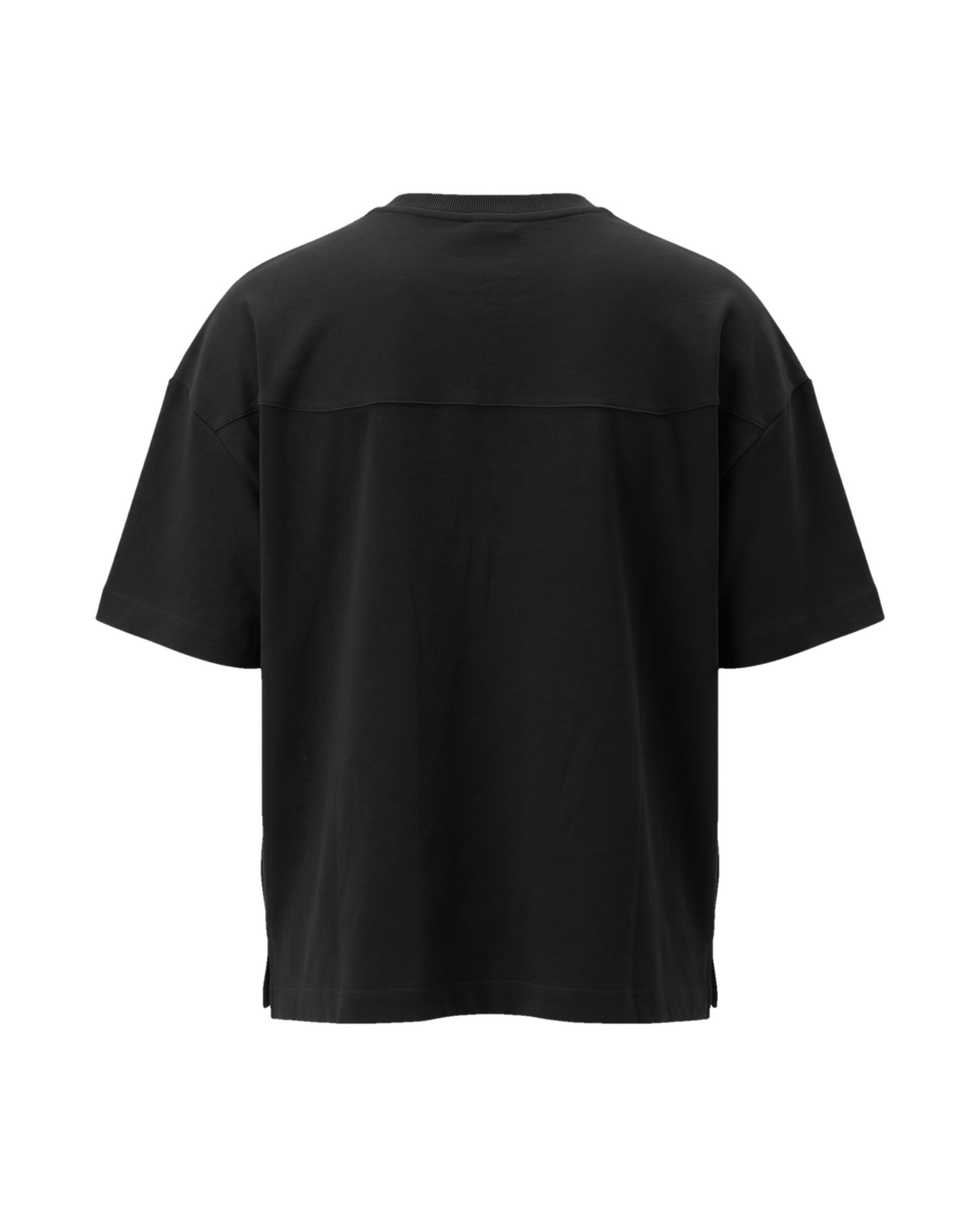 Oversize Cotton-Poly Heavy siyah tişört — arka