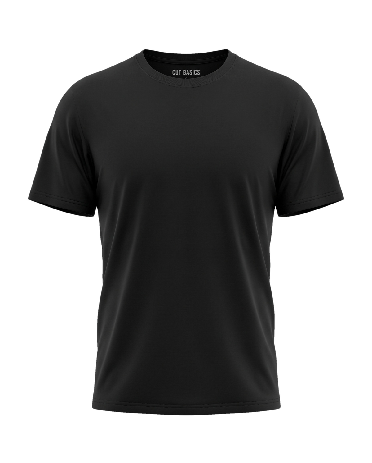 Essential Cotton II siyah tişört — ön