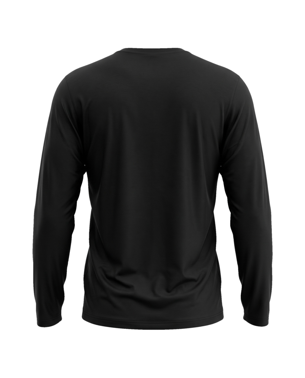 Viscose Long-Sleeve V siyah tişört — arka