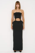 Tube Dress with Garter Clasps