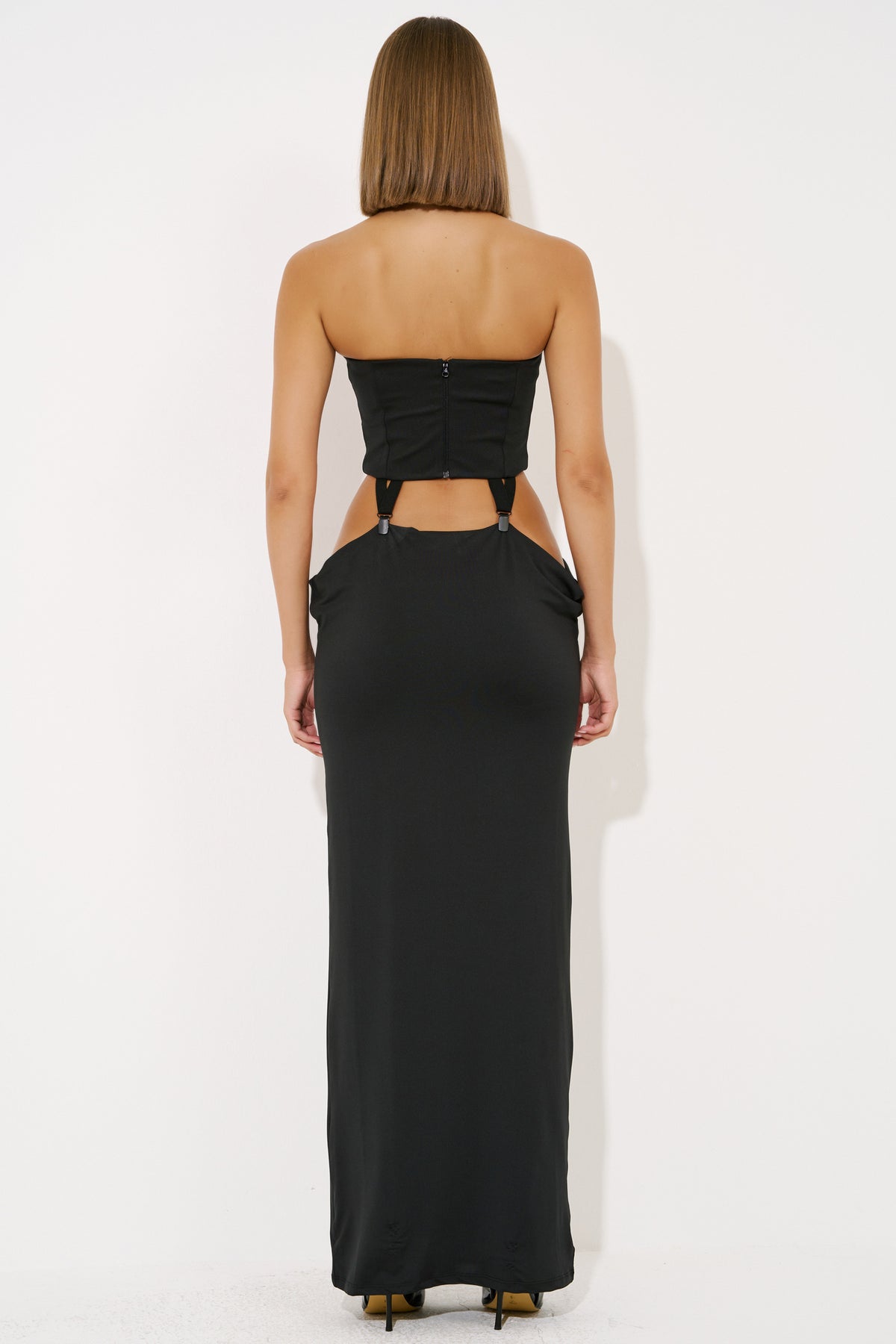 Tube Dress with Garter Clasps