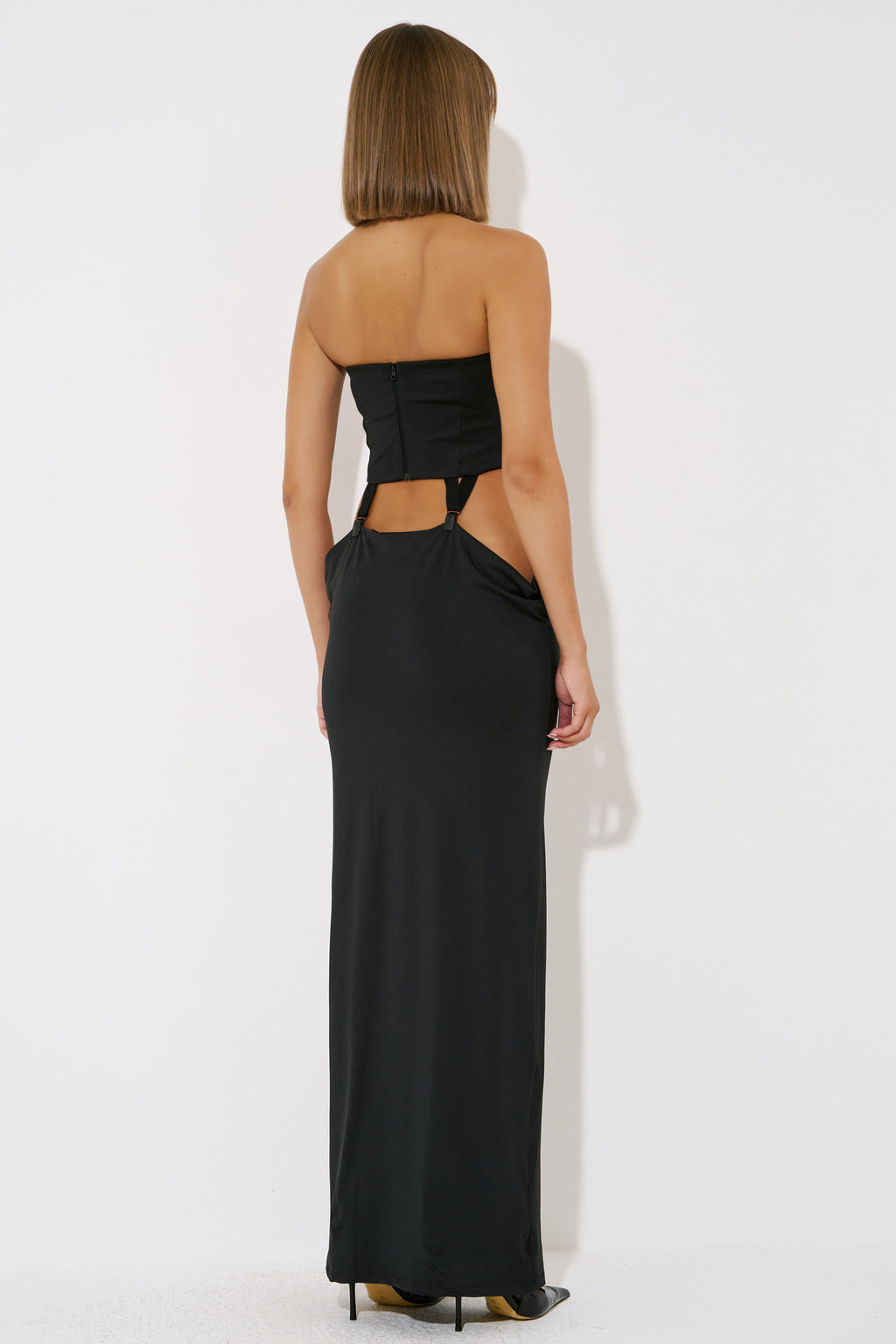 Tube Dress with Garter Clasps