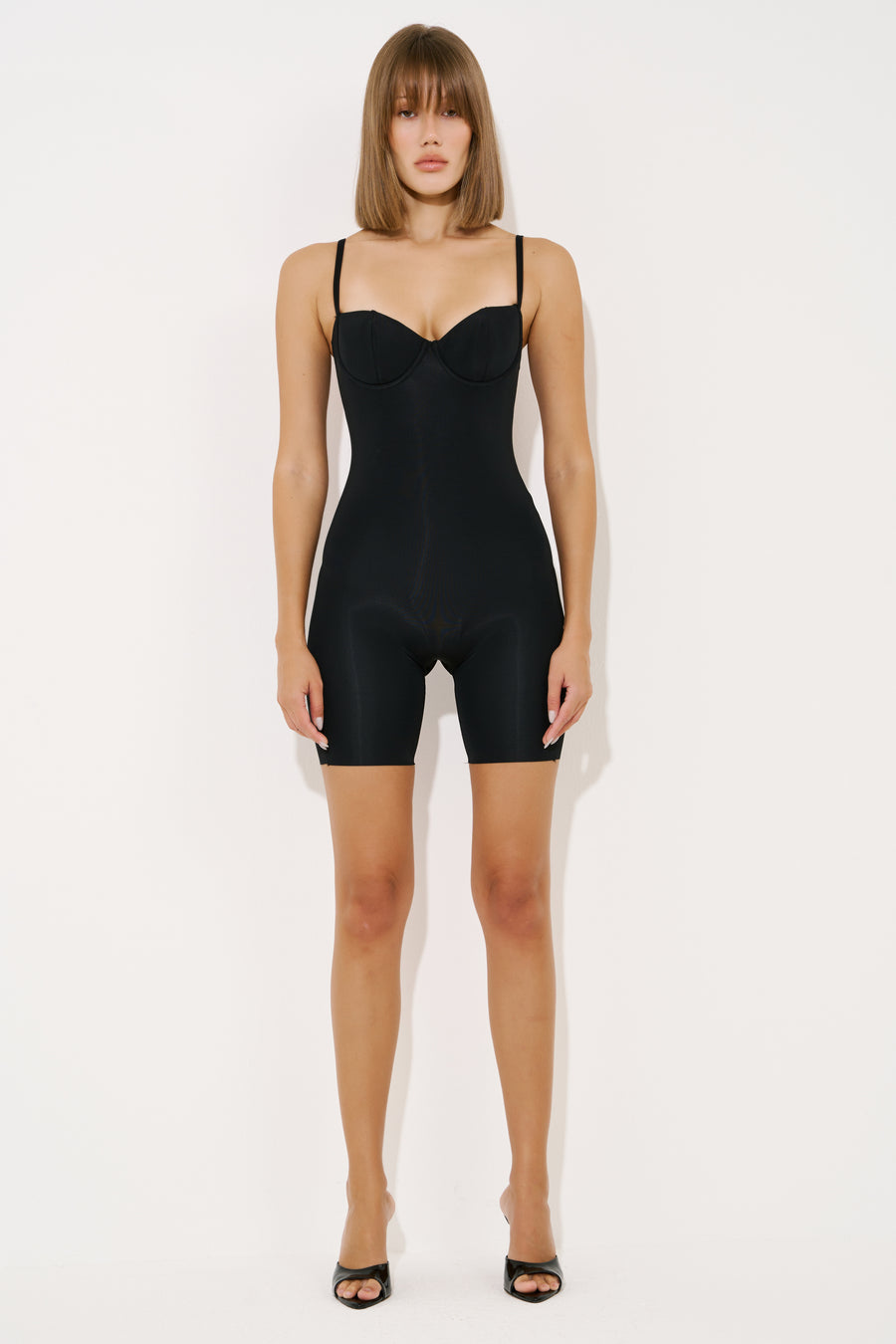 Padded Cami Biker Catsuit