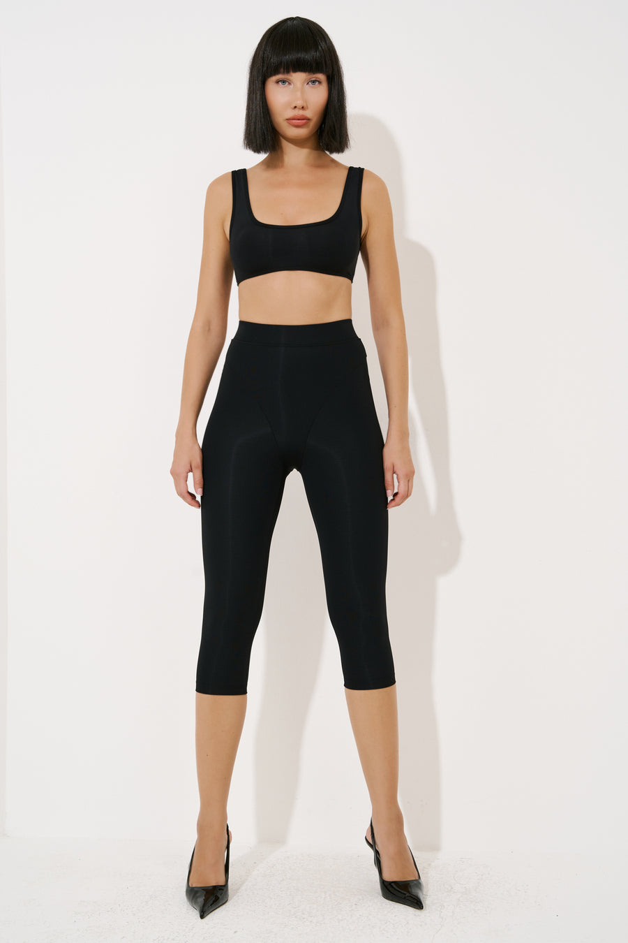 Sheer Capri Leggings