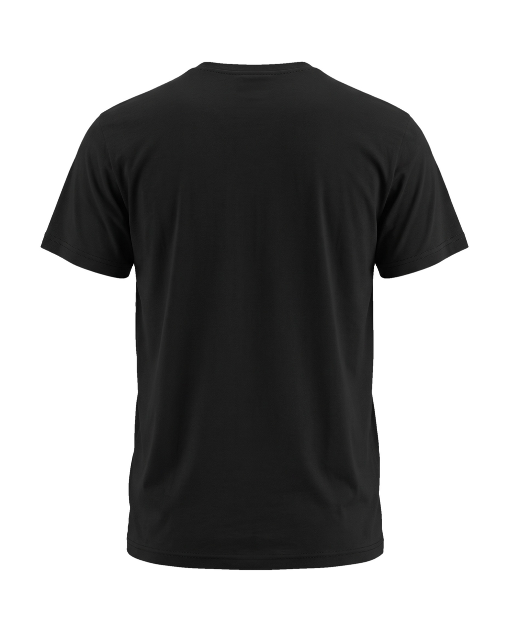 Essential Cotton siyah tişört — arka