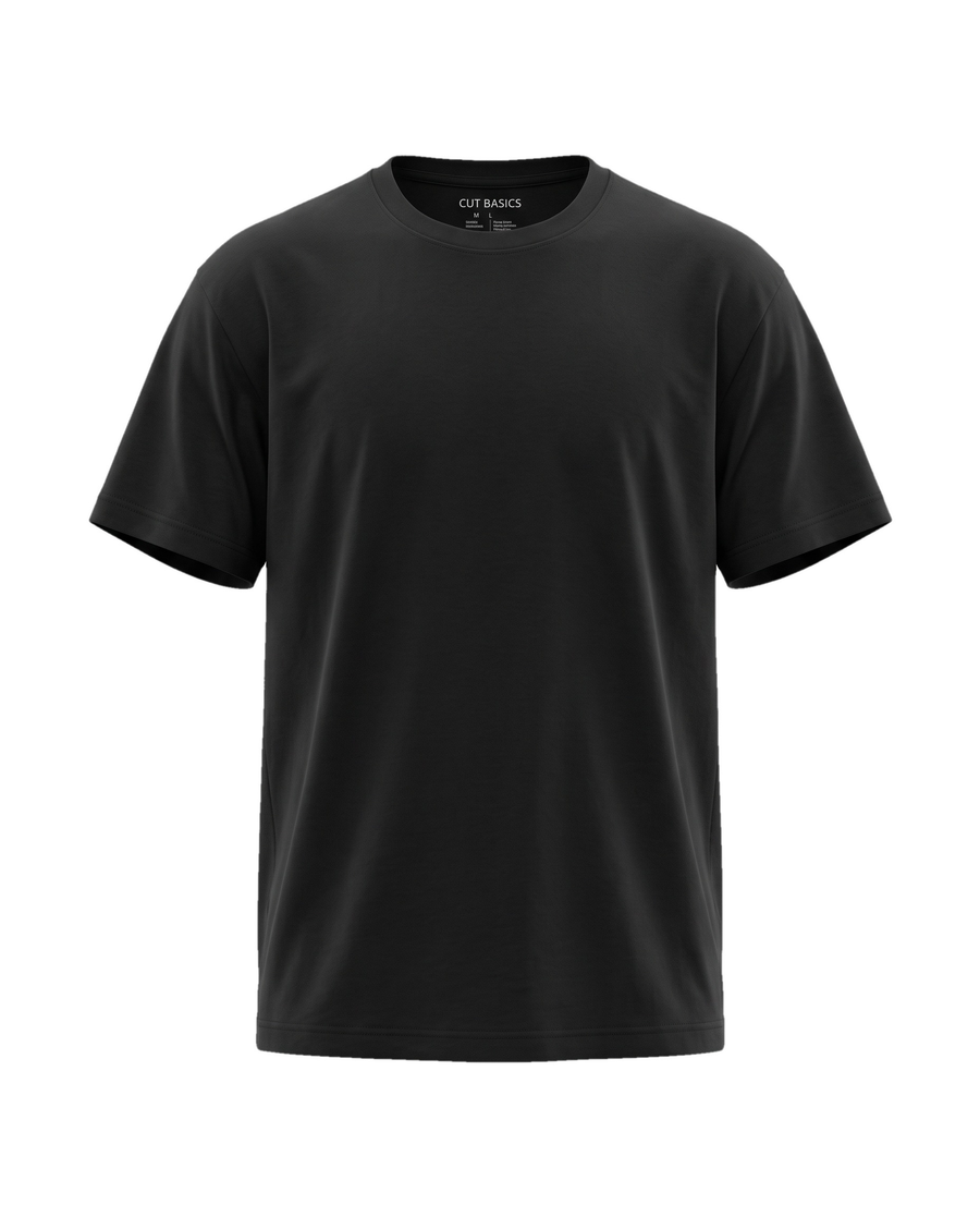 Regular Crew Tee — Black