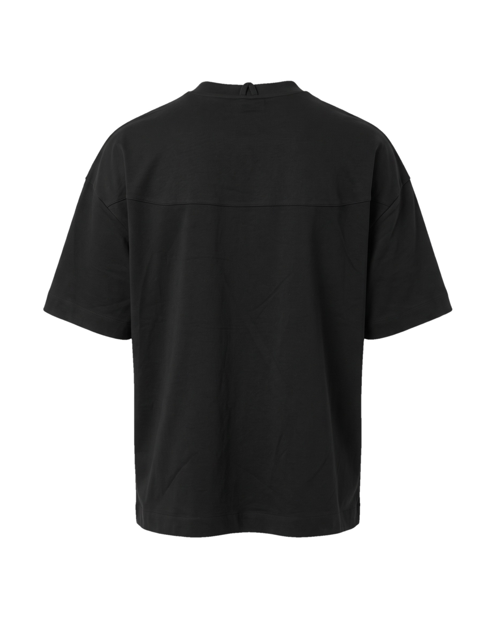 Boxy Cotton siyah tişört — arka