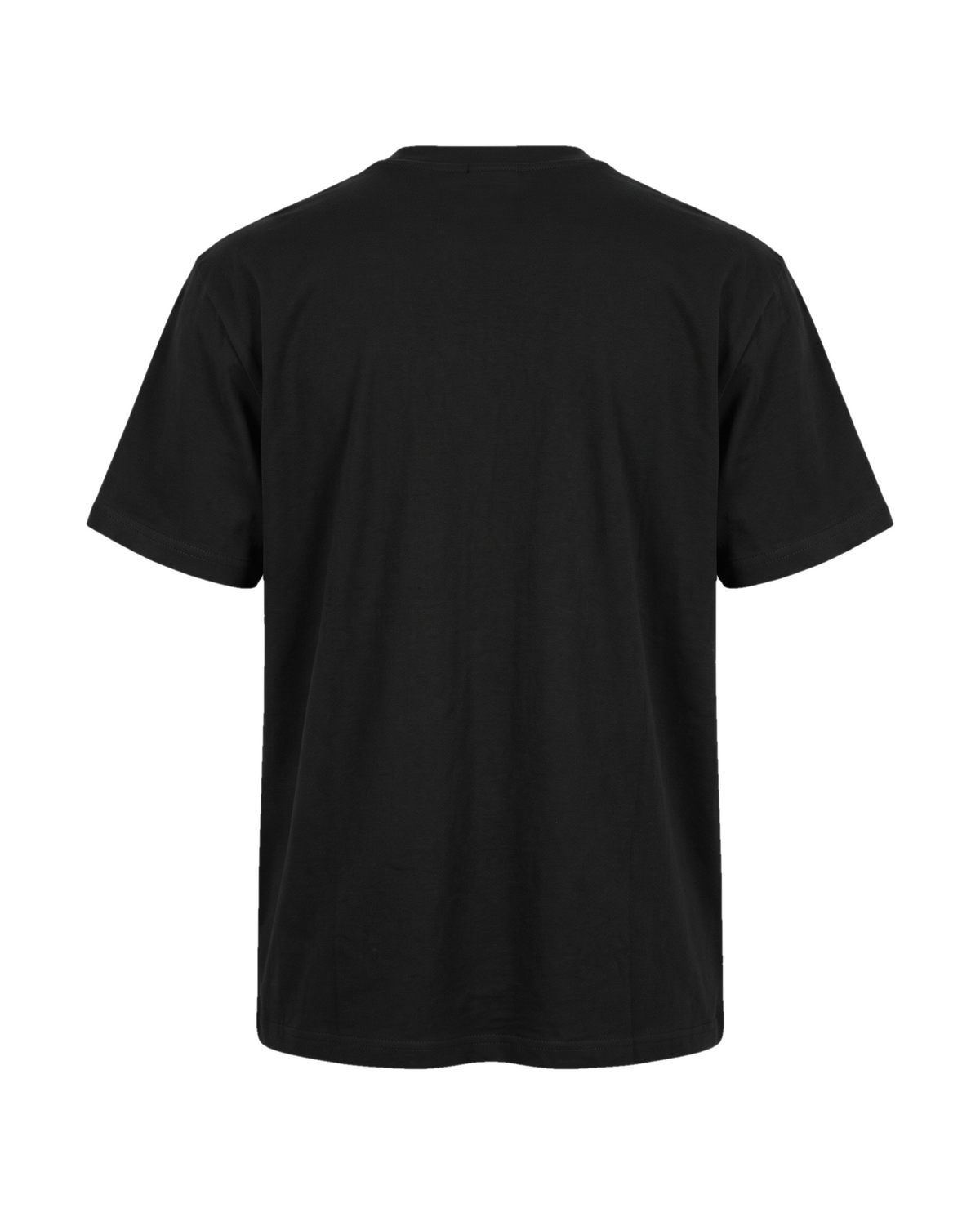 Regular Cotton Crew II siyah tişört — arka