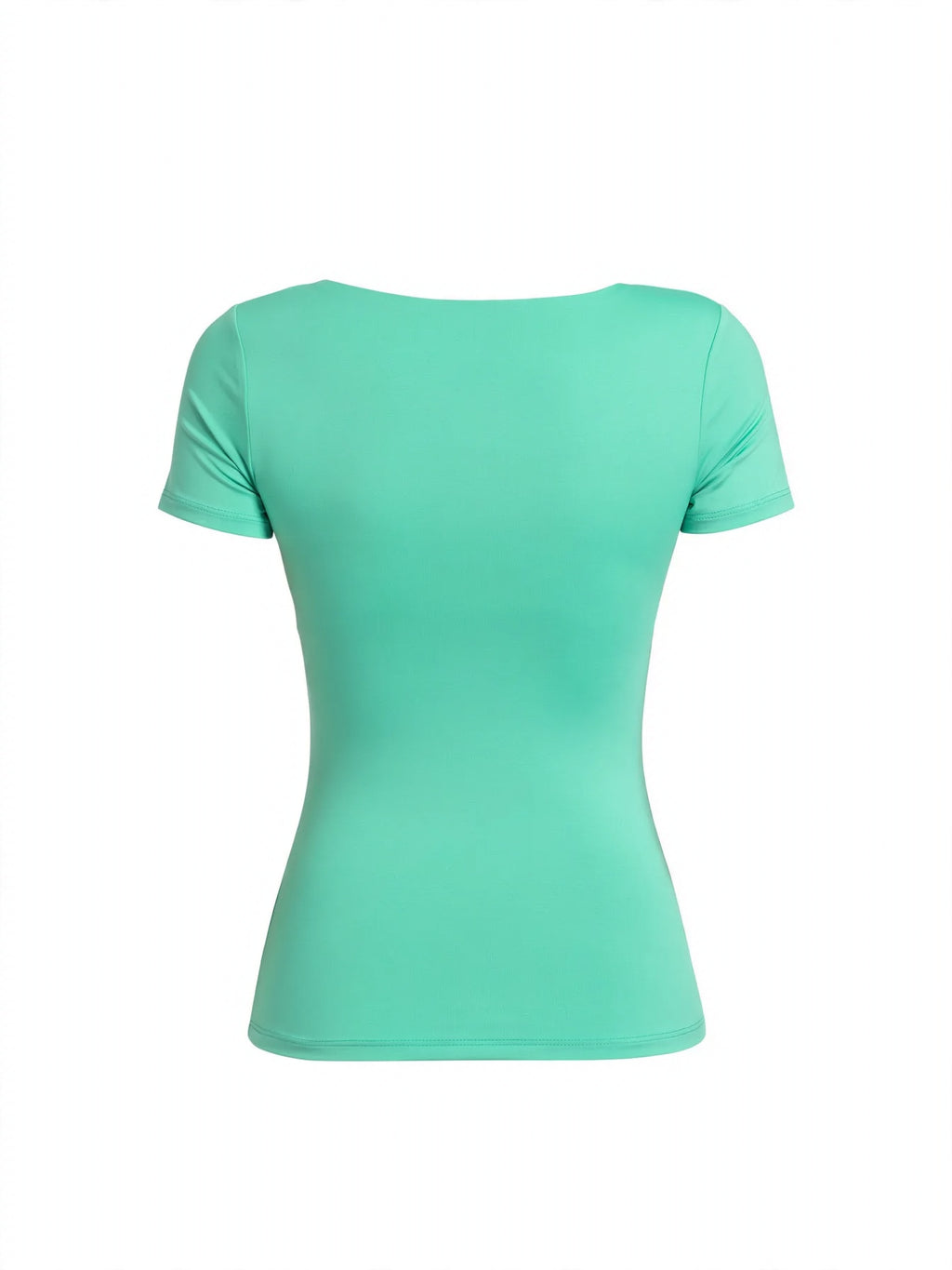 Kısa Kollu Bluz - Mint - arka
