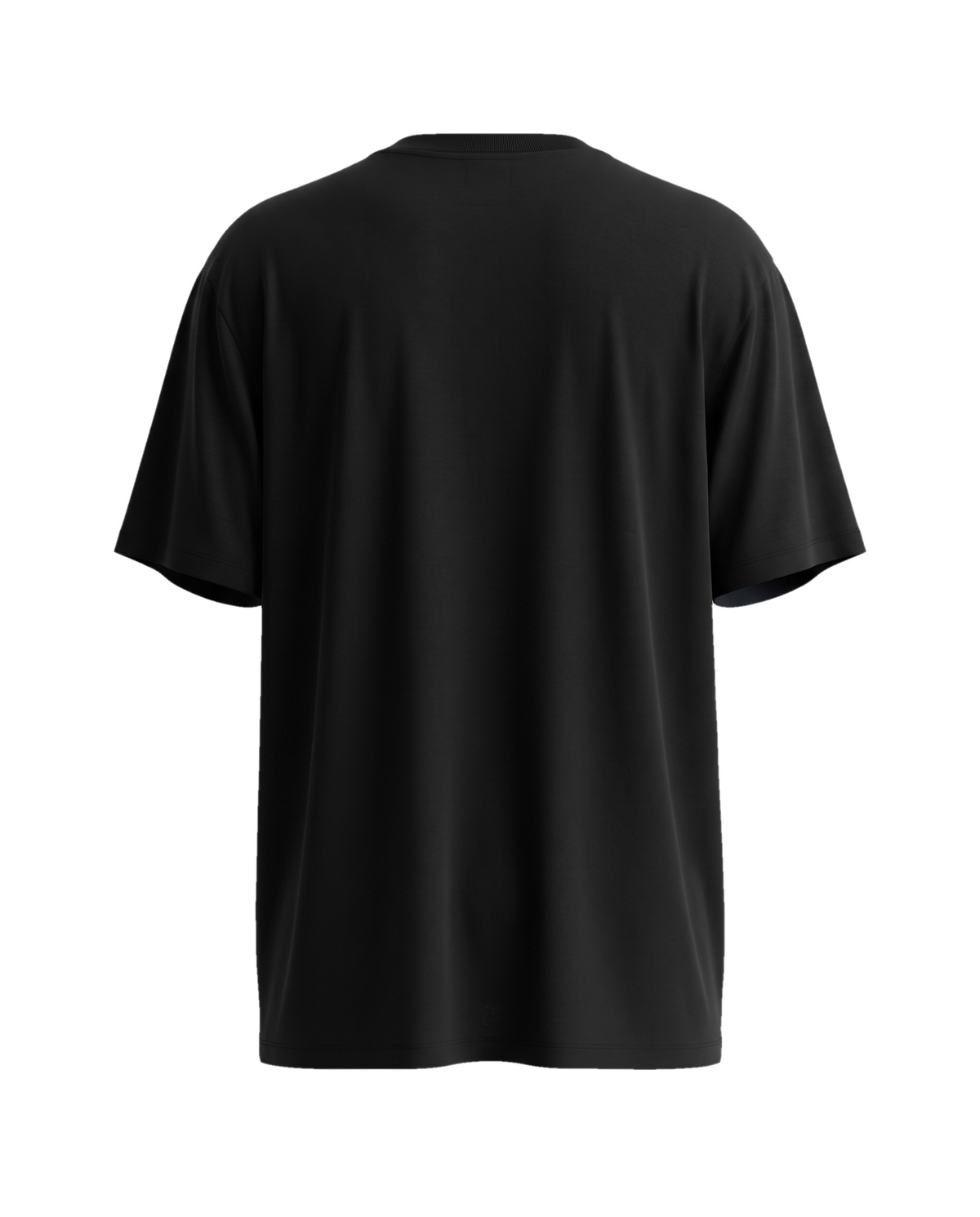 Boxy Oversize siyah tişört — arka