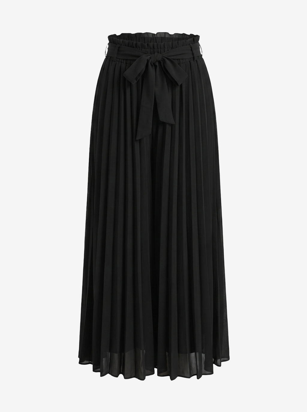 Pleated Pants with Elasticated Waist