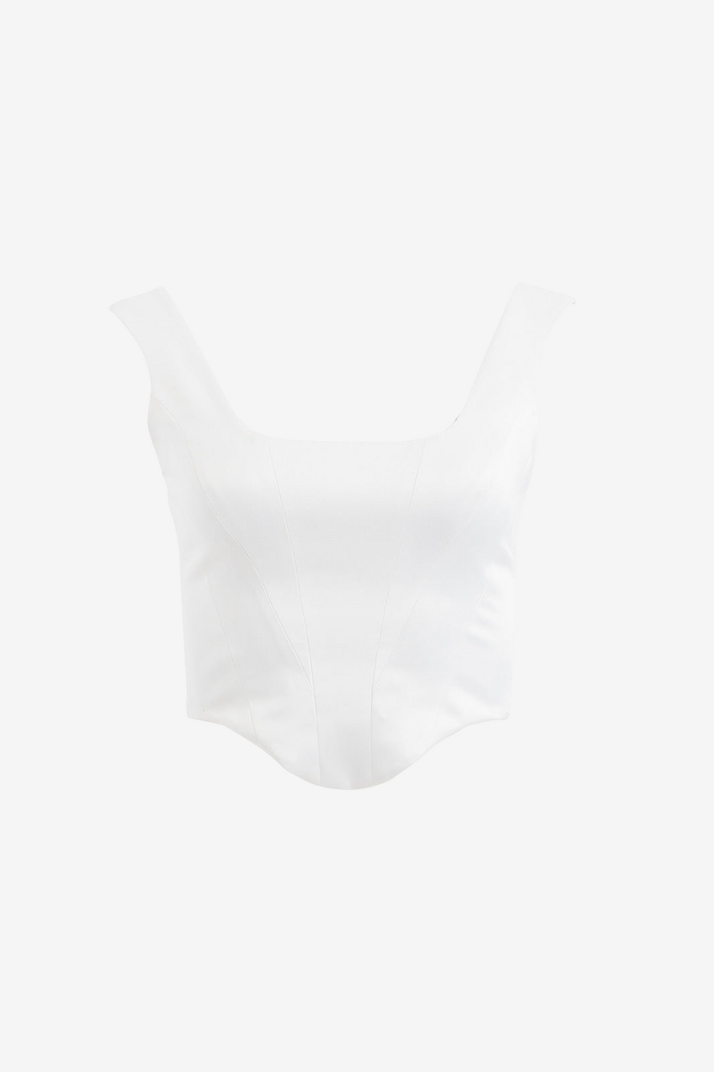 Eyelet-Back Wide-Strap Bustier