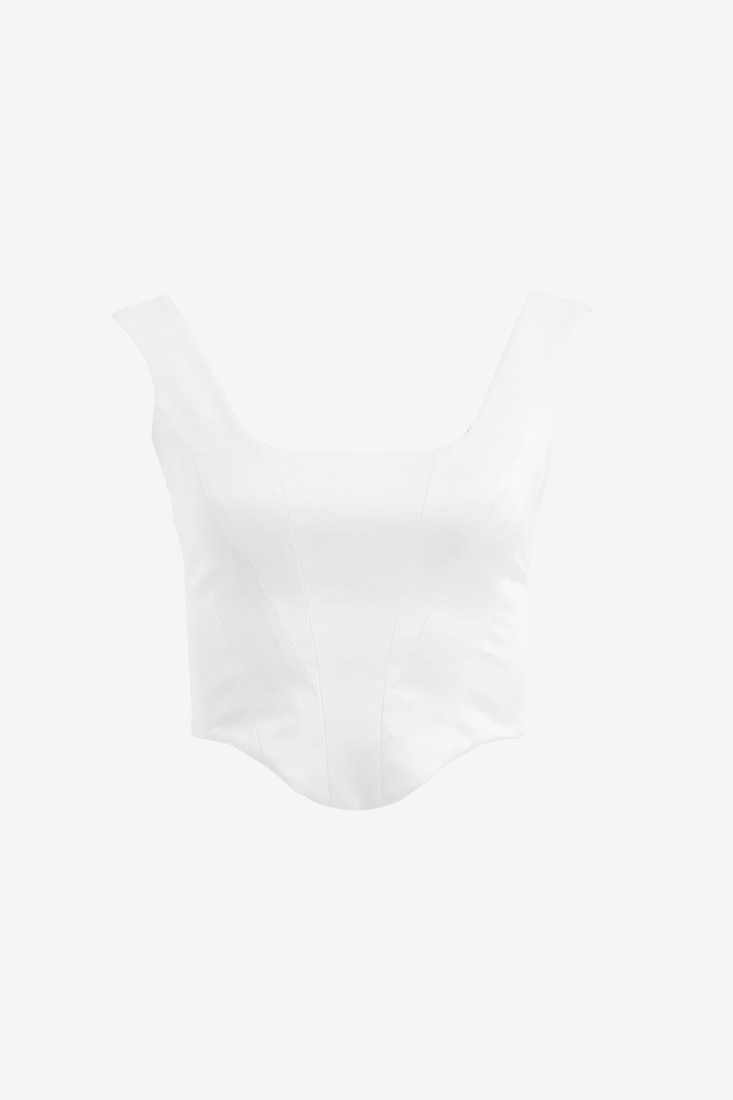 Eyelet-Back Wide-Strap Bustier