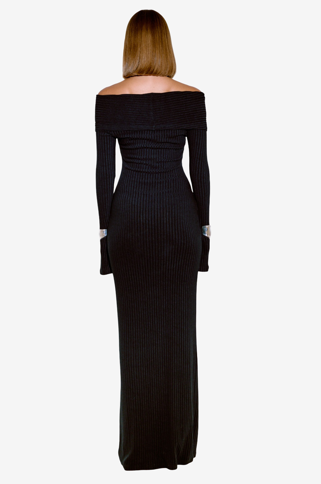 Off-the-Shoulder Long-Sleeve Dress