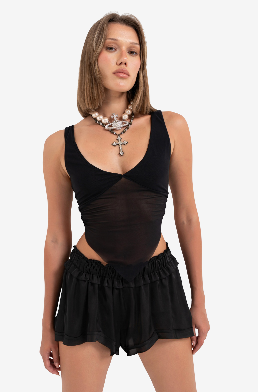 Backless Triangle Top