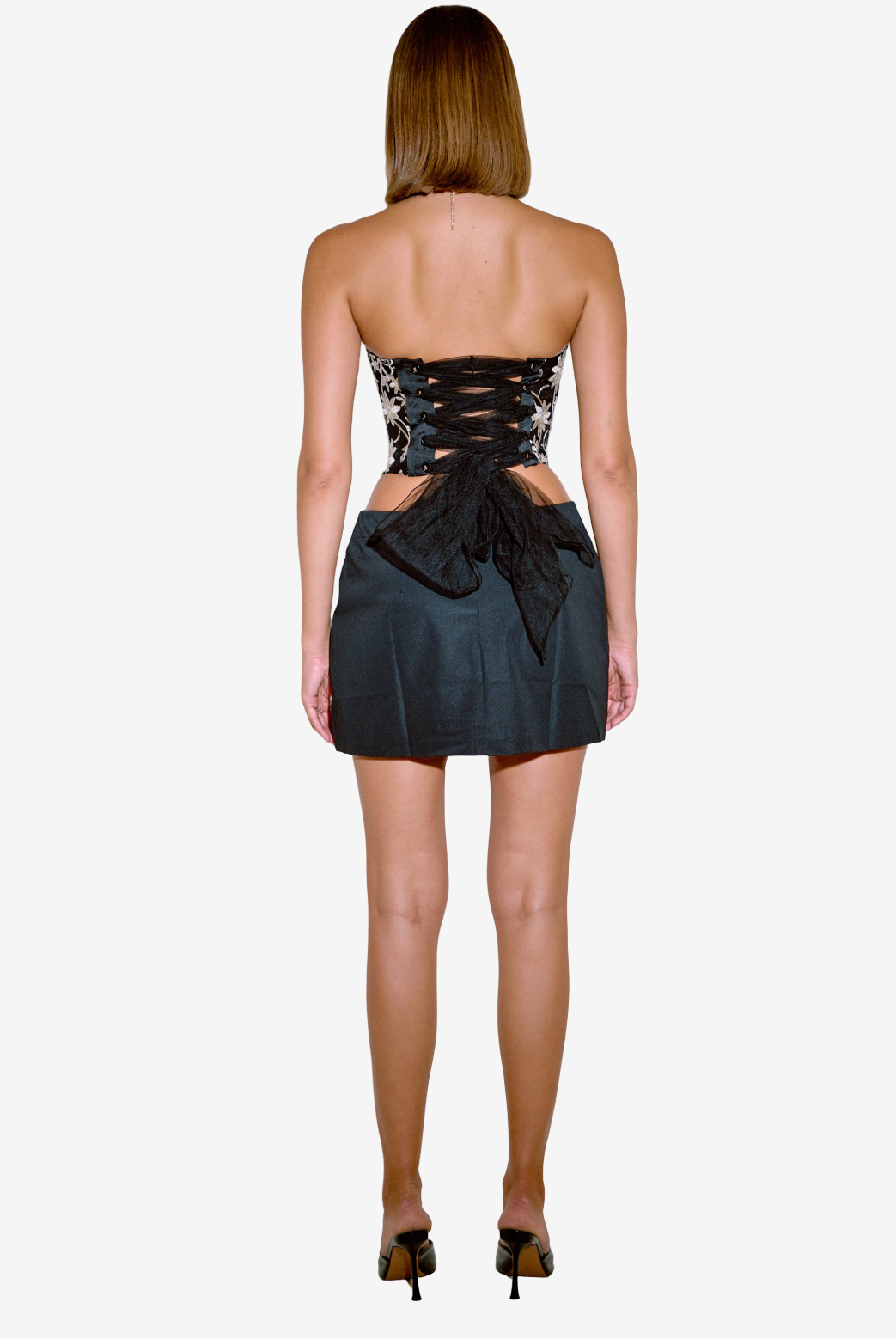 Cross-Back Bustier