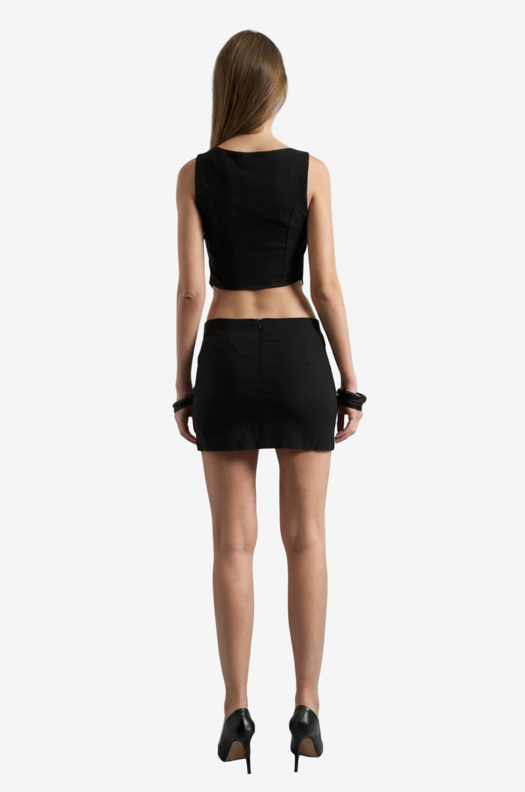 Bow-Strap Bustier & Mini Skirt Set