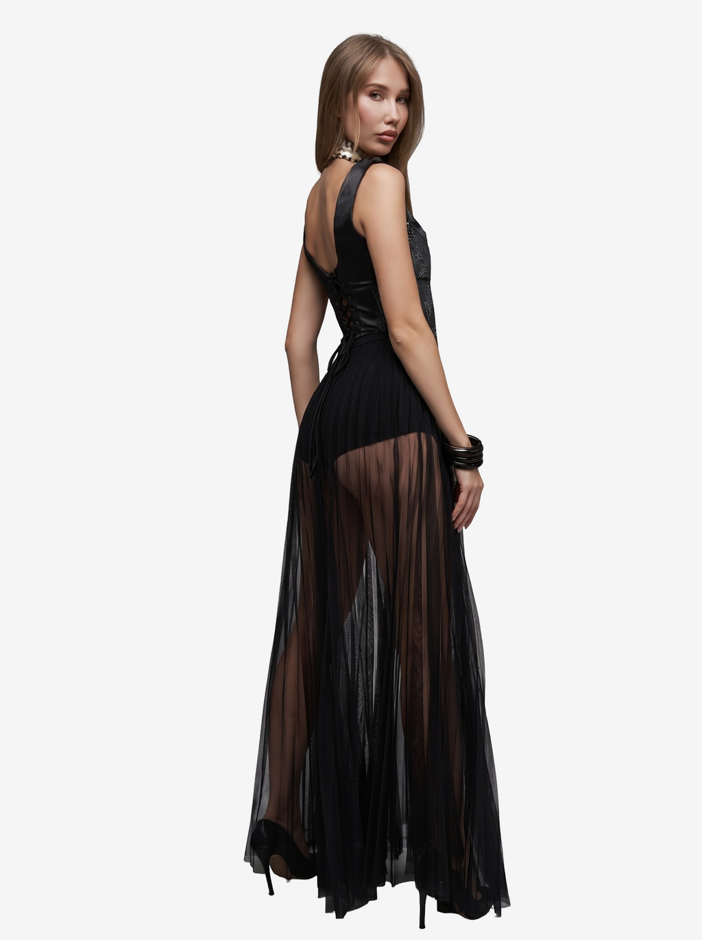 Embellished Wired Satin Bustier