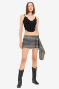 Lace-Insert Crop Cami