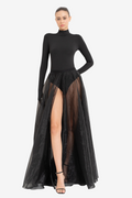 Mock Neck Bodysuit with Thumb Holes