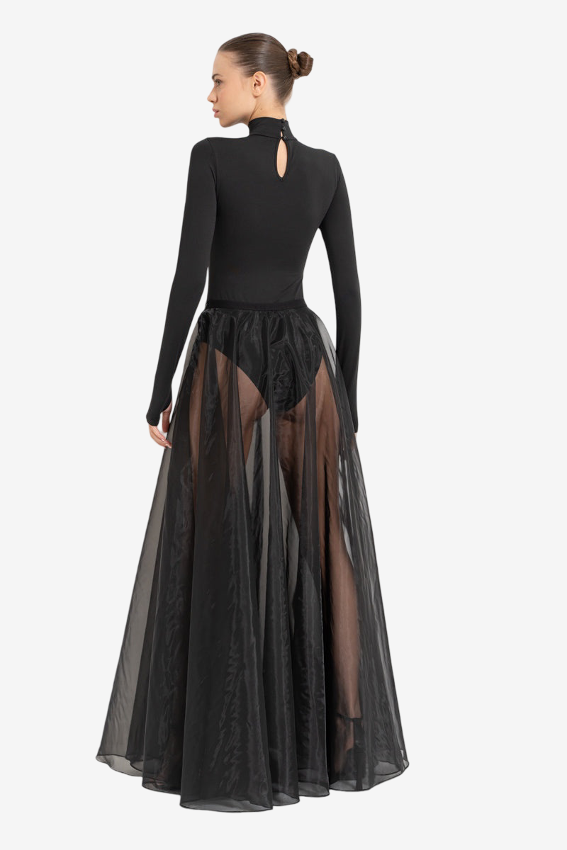 Mock Neck Bodysuit with Thumb Holes