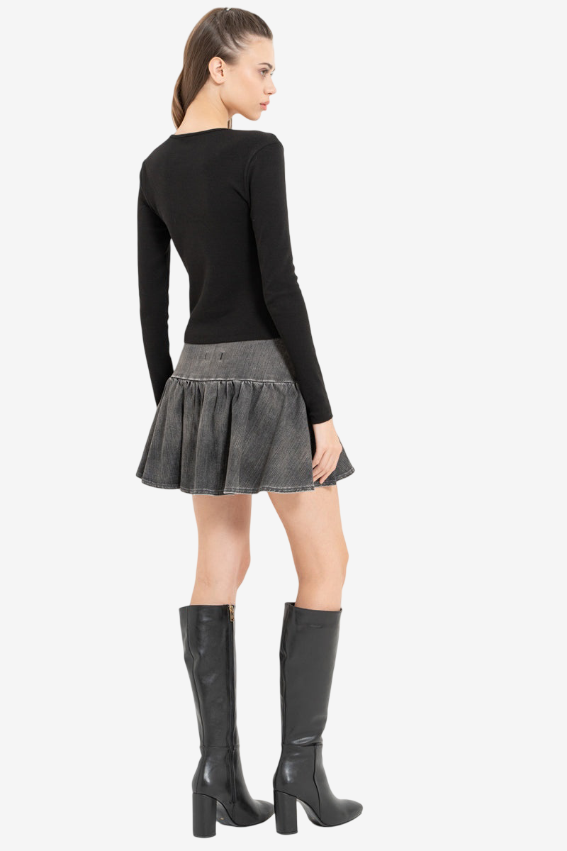 Double-Layer Buttoned Cardigan