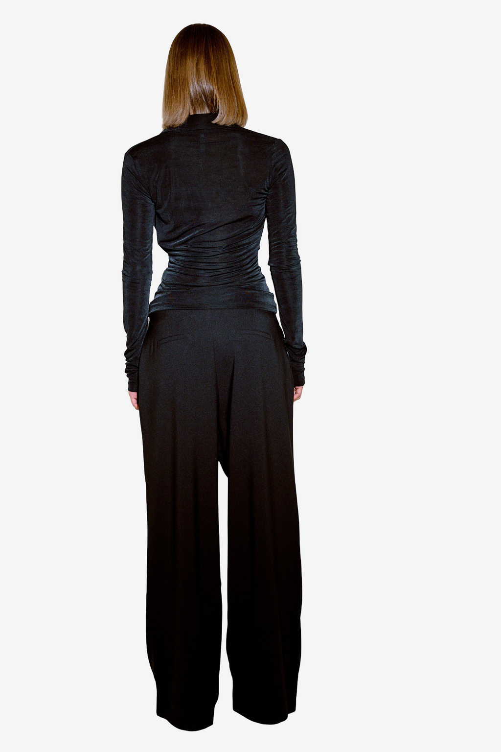 Pleated Loose-Fit Pants
