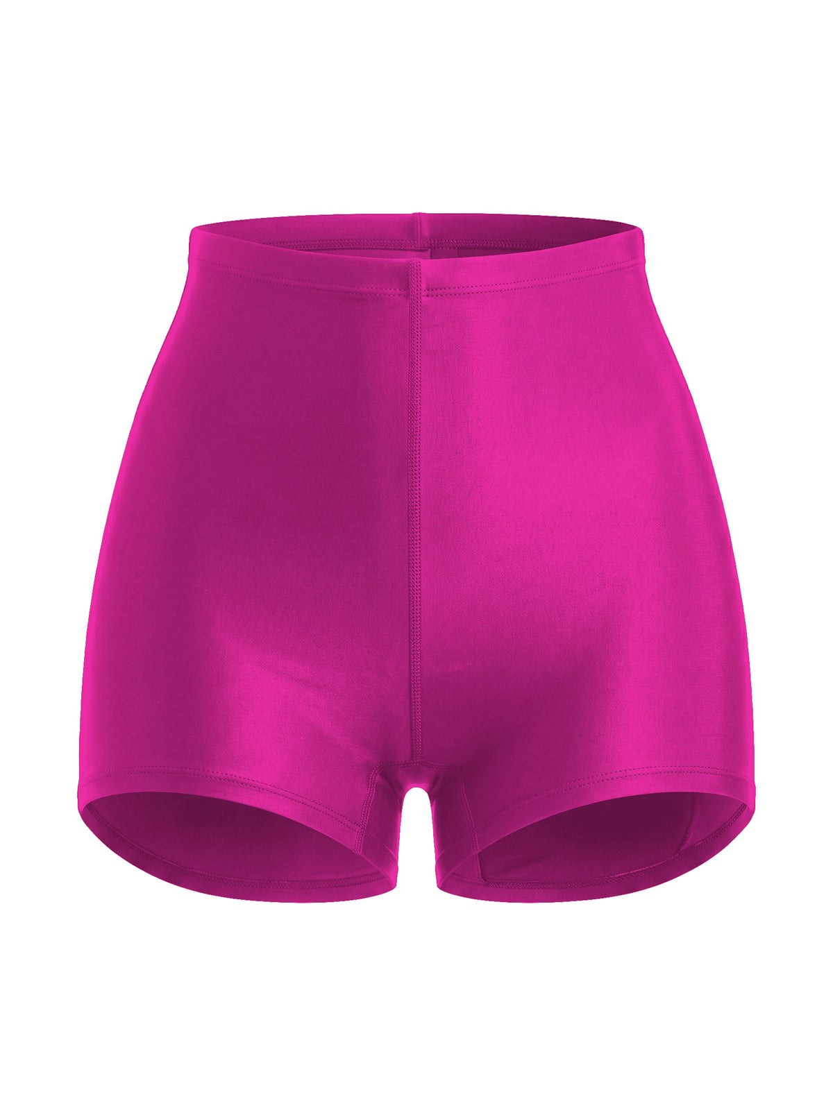 Yüksek Bel Mini Korse Şort - Magenta - ön