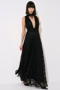 Multi-Tie Lace Maxi Dress