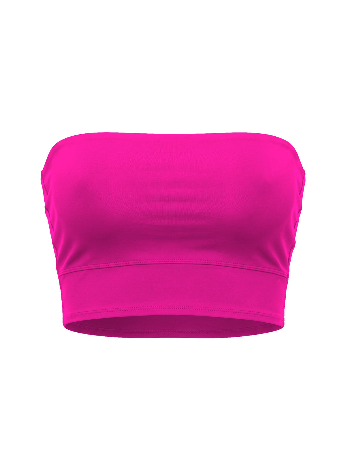 Dikişsiz Straplez Büstiyer Black - New Fuschia - ön