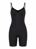 Süngerli Askılı Biker Tulum Black - Black - ön