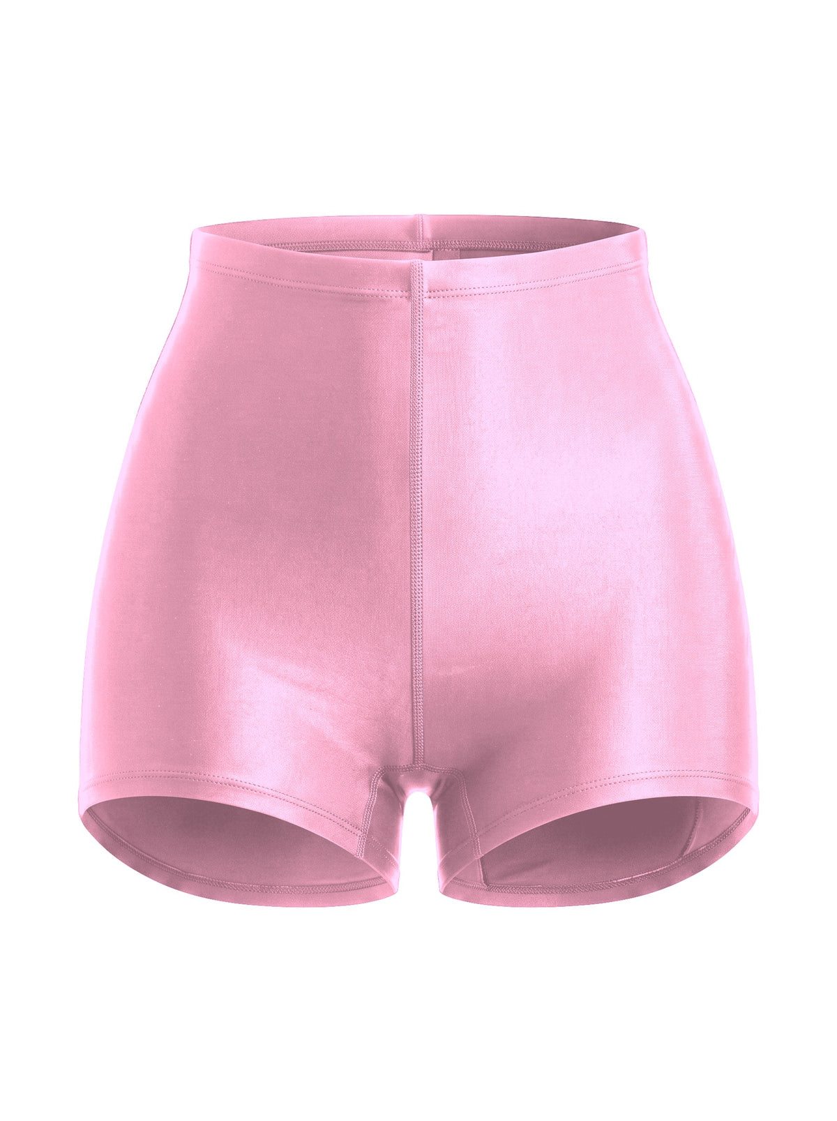 Yüksek Bel Mini Korse Şort - New Pink - ön