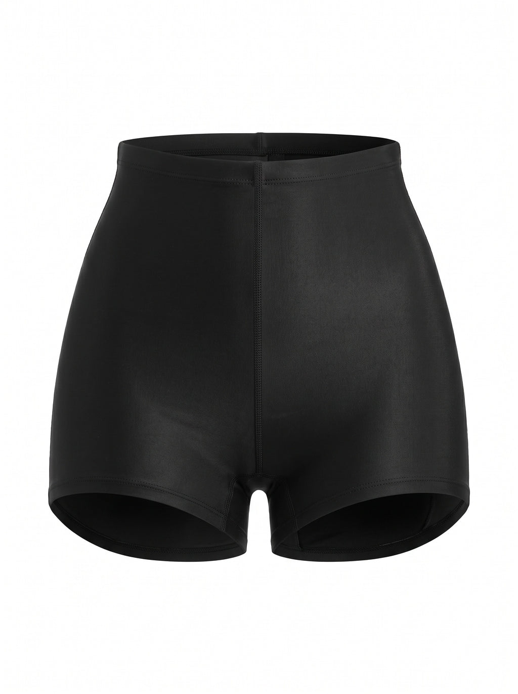 Yüksek Bel Mini Korse Şort - Black - ön