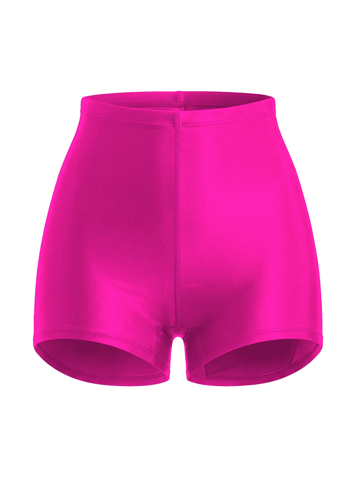 Yüksek Bel Mini Korse Şort - New Fuschia - ön