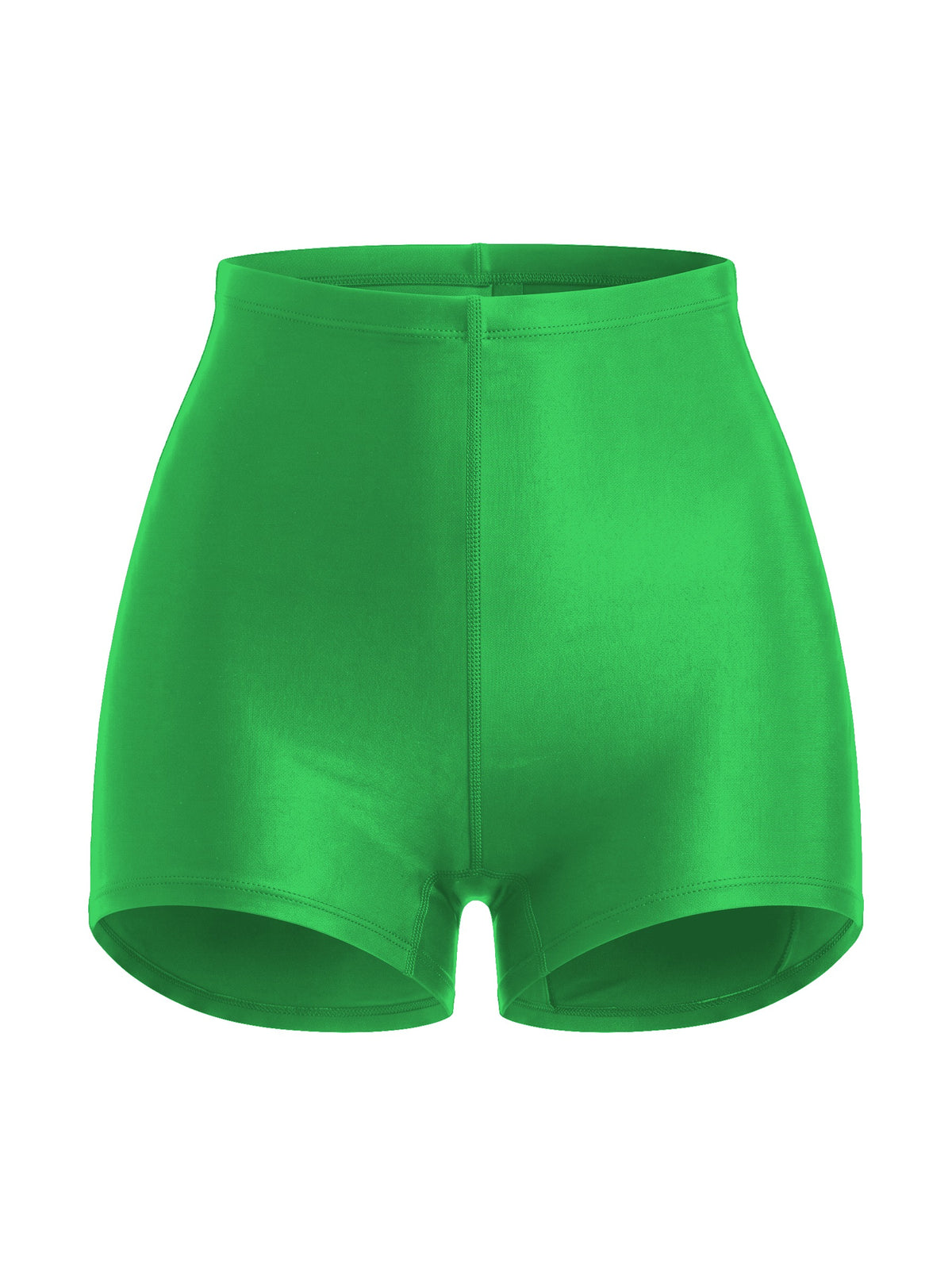 Yüksek Bel Mini Korse Şort - Kelly Green - ön