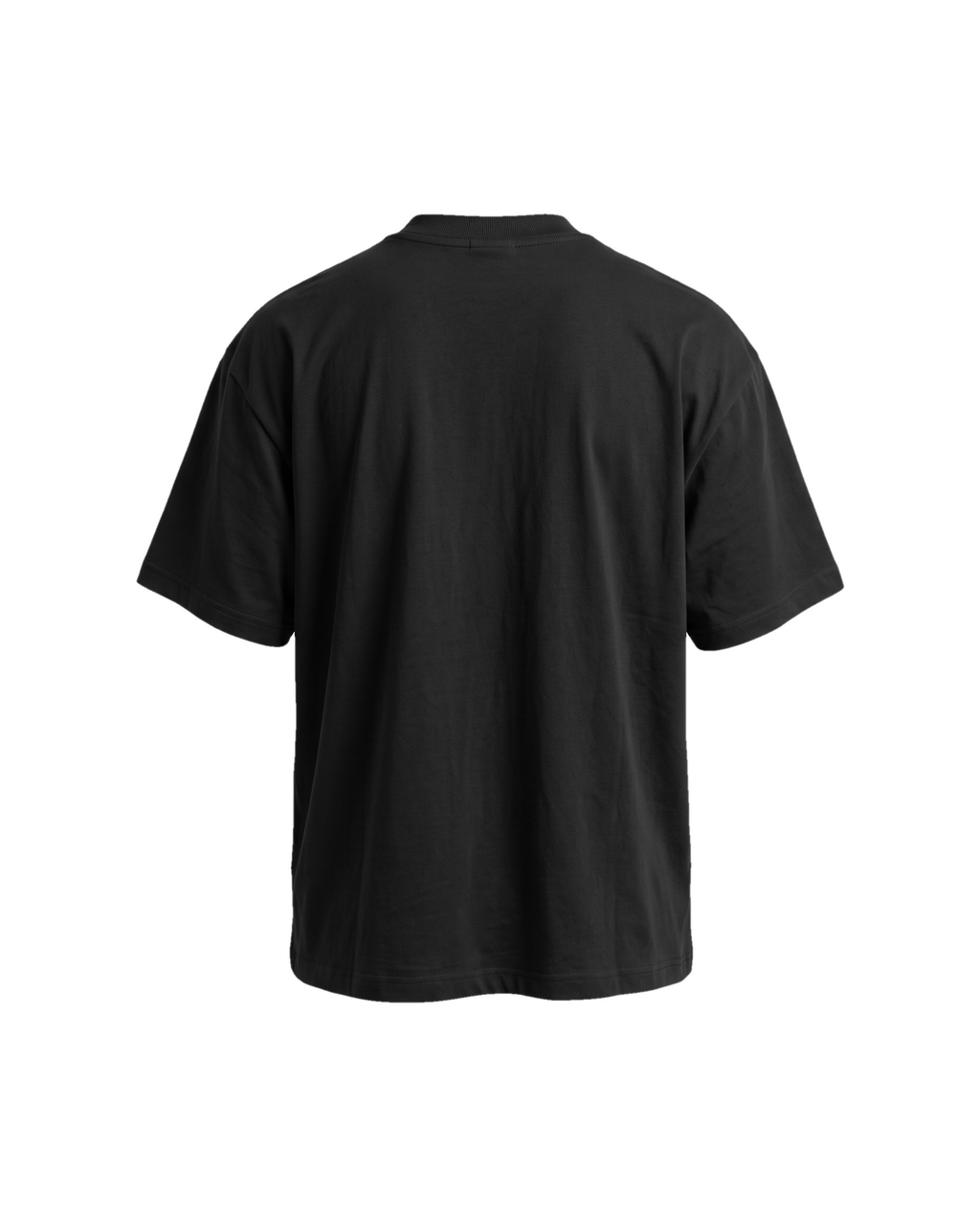Stretch Cotton Regular siyah tişört — arka