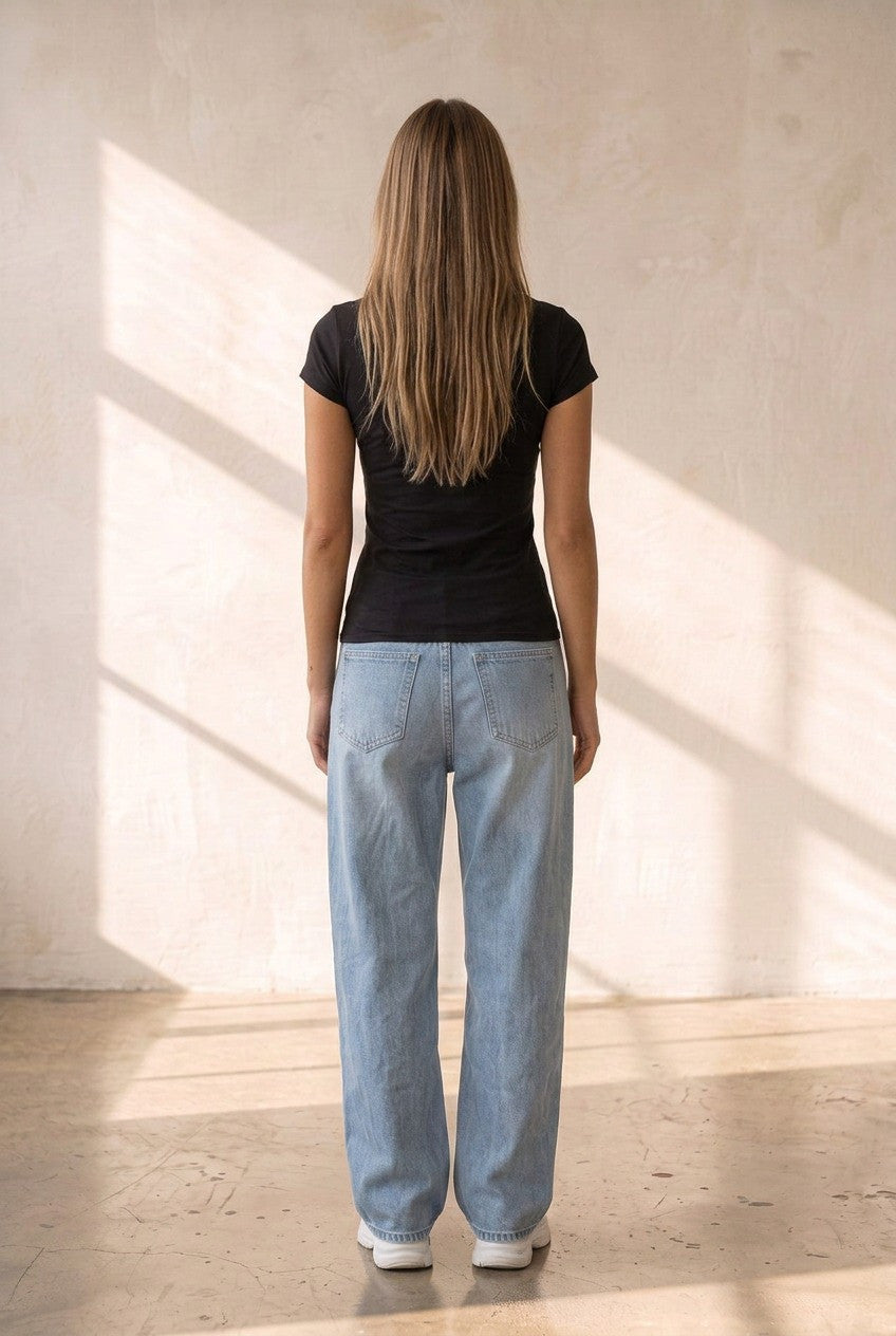 V-Neck Basic Blouse