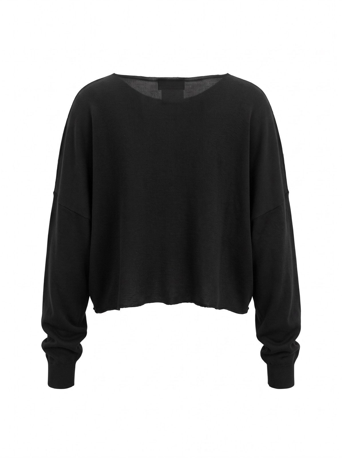 Uzun Kollu Crop Bluz - arka